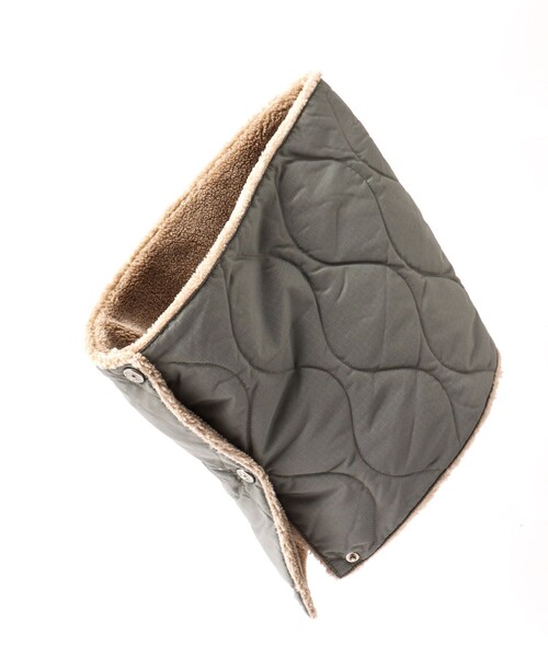 TAION(タイオン)の「【TAION/タイオン】MILITARY R/S VOLUME DOWN NECK WARMER(マフラー・メンズ・ミント/ベージュ/ブラック/チャコールグレー・FREE)」の10枚目の写真