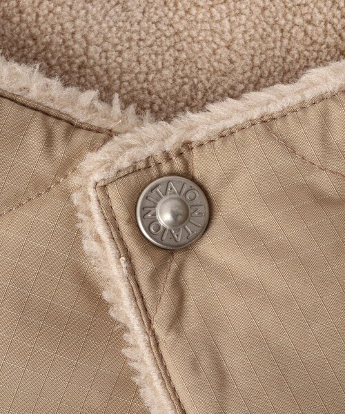 TAION(タイオン)の「【TAION/タイオン】MILITARY R/S VOLUME DOWN NECK WARMER(マフラー・メンズ・ミント/ベージュ/ブラック/チャコールグレー・FREE)」の14枚目の写真