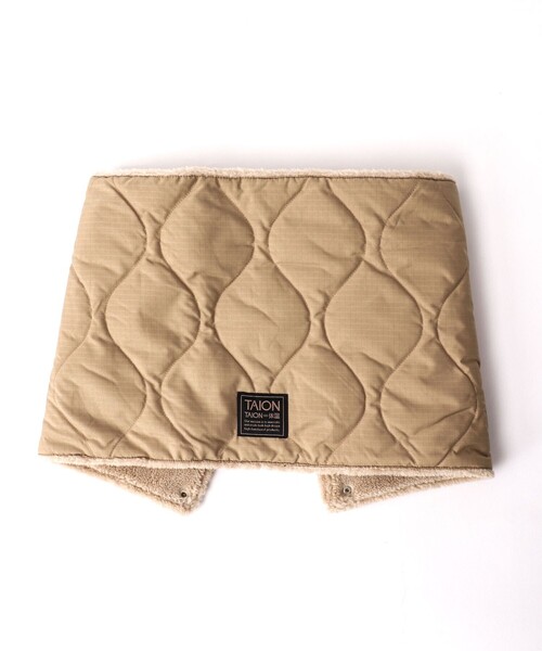TAION(タイオン)の「【TAION/タイオン】MILITARY R/S VOLUME DOWN NECK WARMER(マフラー・メンズ・ミント/ベージュ/ブラック/チャコールグレー・FREE)」の17枚目の写真