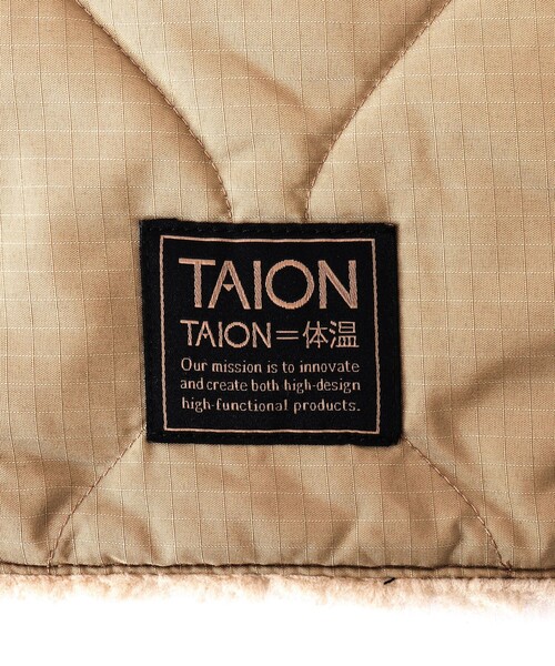 TAION(タイオン)の「【TAION/タイオン】MILITARY R/S VOLUME DOWN NECK WARMER(マフラー・メンズ・ミント/ベージュ/ブラック/チャコールグレー・FREE)」の18枚目の写真