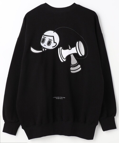 FREAK'S STORE(フリークスストア)の「消極男子×FREAK'S STORE/マイナスダンシ×フリークスストア 劍玉人間 SWEAT(スウェット・メンズ・ホワイト/アッシュグレー/ブラック・MEDIUM/LARGE/X-LARGE)」の3枚目の写真