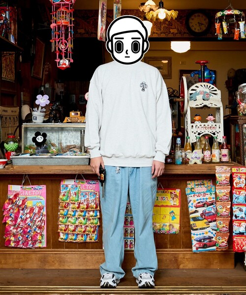FREAK'S STORE(フリークスストア)の「消極男子×FREAK'S STORE/マイナスダンシ×フリークスストア 劍玉人間 SWEAT(スウェット・メンズ・ホワイト/アッシュグレー/ブラック・MEDIUM/LARGE/X-LARGE)」の5枚目の写真