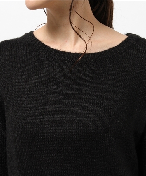 OUTLET（アウトレット）の「【Sheta】背中開キニットチュニック（ニット/セーター・レディース・ブラック・FREE）」の5枚目の写真