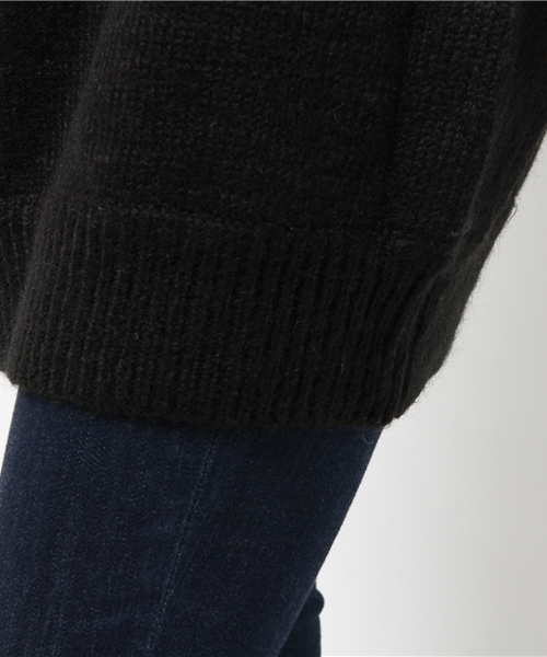 OUTLET（アウトレット）の「【Sheta】背中開キニットチュニック（ニット/セーター・レディース・ブラック・FREE）」の7枚目の写真