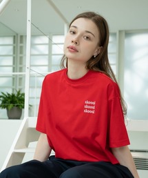 skoool（スクール）の「ロゴデザイン 半袖Tシャツ／フロントプリント × ベーシックシルエット（Tシャツ/カットソー）」