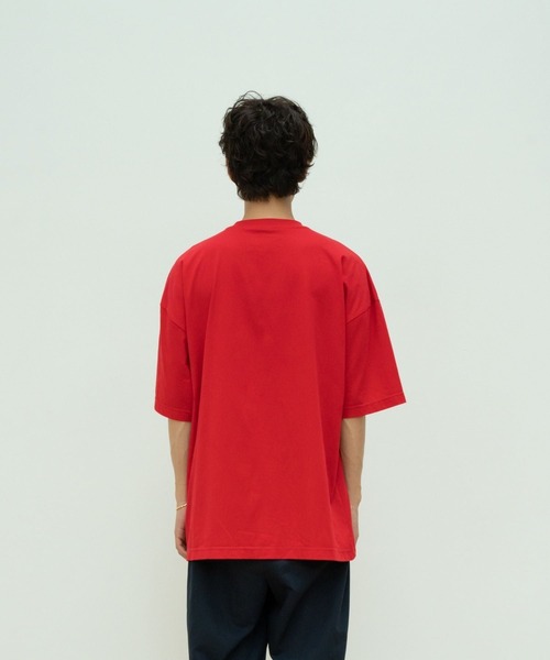 skoool(スクール)の「ロゴデザイン 半袖Tシャツ/フロントプリント × ベーシックシルエット(Tシャツ/カットソー・メンズ・ネイビー/レッド/ホワイト・LARGE/MEDIUM/SMALL)」の8枚目の写真