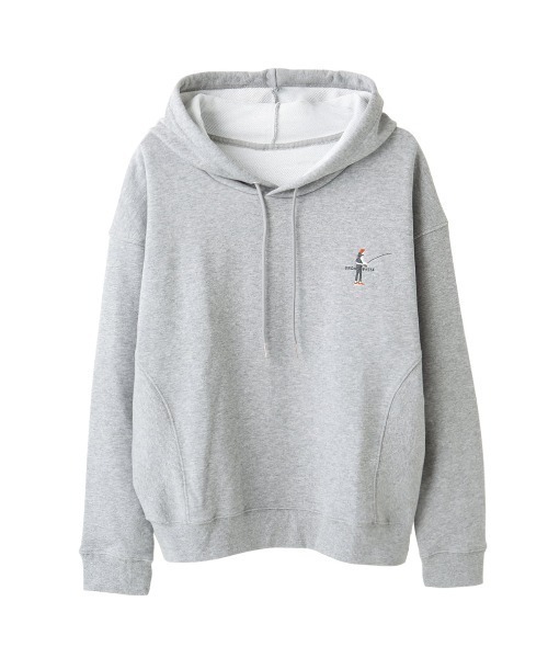 tutuanna（チュチュアンナ）の「[メンズ]ホリデータイム刺繍裏毛パーカー（ルームウェア/パジャマ・メンズ・グレイッシュブルー/グレー/ブラック・M/L）」の2枚目の写真