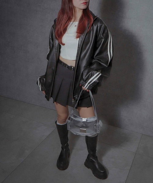 WEGO（ウィゴー）の「WEGO/プレートデザインハトメバッグ（ショルダーバッグ・レディース・ブラック/シルバー・FREE）」の14枚目の写真