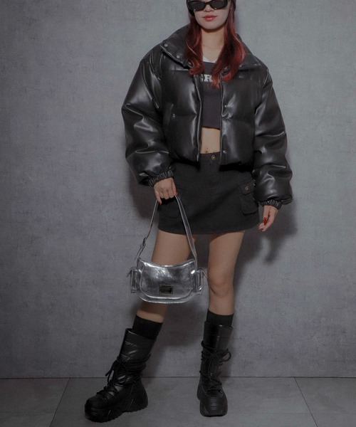 WEGO（ウィゴー）の「WEGO/プレートデザインハトメバッグ（ショルダーバッグ・レディース・ブラック/シルバー・FREE）」の15枚目の写真