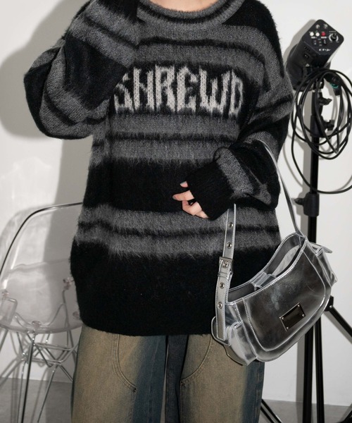 WEGO（ウィゴー）の「WEGO/プレートデザインハトメバッグ（ショルダーバッグ・レディース・ブラック/シルバー・FREE）」の19枚目の写真