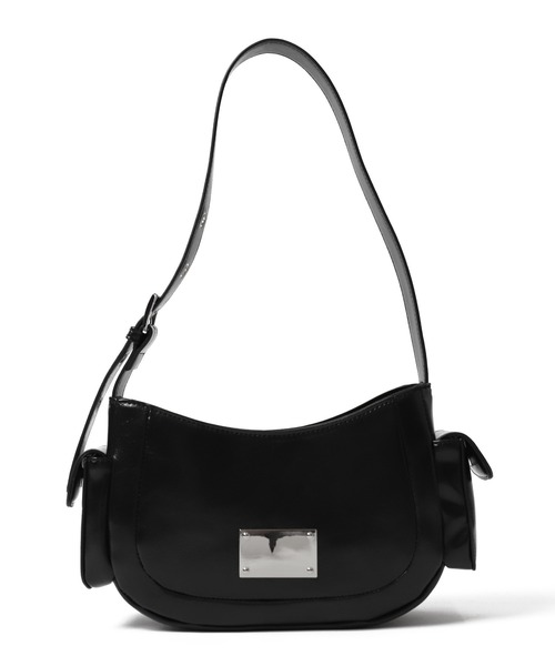 WEGO（ウィゴー）の「WEGO/プレートデザインハトメバッグ（ショルダーバッグ・レディース・ブラック/シルバー・FREE）」の21枚目の写真