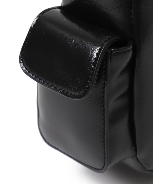 WEGO（ウィゴー）の「WEGO/プレートデザインハトメバッグ（ショルダーバッグ・レディース・ブラック/シルバー・FREE）」の3枚目の写真