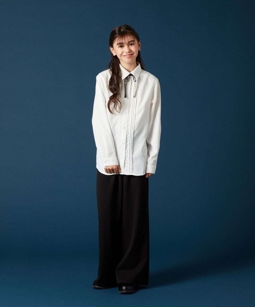 a.v.v（アーヴェヴェ）の「[140-160]【卒服】ワイドパンツ（その他パンツ・キッズ・ブラック・140/150/160）」の4枚目の写真