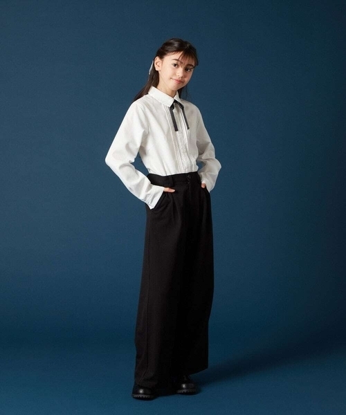 a.v.v（アーヴェヴェ）の「[140-160]【卒服】ワイドパンツ（その他パンツ・キッズ・ブラック・140/150/160）」の7枚目の写真