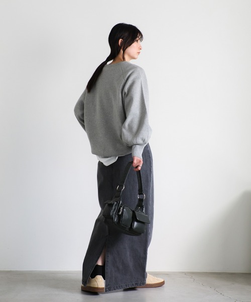 select MOCA(セレクトモカ)の「デニムロングタイトスカート(デニムスカート・レディース・インディゴブルー/ブラック・MEDIUM/LARGE)」の21枚目の写真