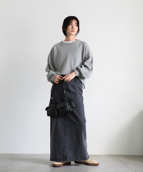 select MOCA（セレクトモカ）の「デニムロングタイトスカート（デニムスカート・レディース・インディゴブルー/ブラック・MEDIUM/LARGE）」の18枚目の写真