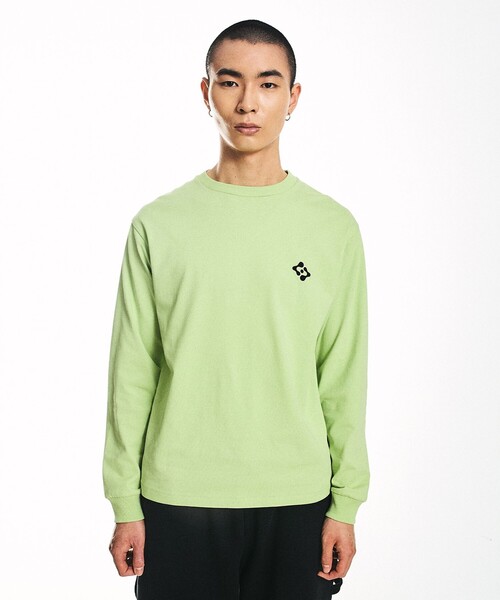 City Ambient Products(シティアンビエントプロダクツ)の「City Ambient Products: スタンダード ロゴ プリント ロングスリーブ Tシャツ(Tシャツ/カットソー・メンズ・ブルー/ライム/ホワイト/ブラック・SMALL/X-LARGE/LARGE/MEDIUM)」の10枚目の写真