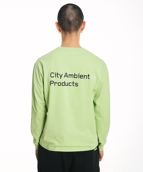 City Ambient Products(シティアンビエントプロダクツ)の「City Ambient Products: スタンダード ロゴ プリント ロングスリーブ Tシャツ(Tシャツ/カットソー・メンズ・ブルー/ライム/ホワイト/ブラック・SMALL/X-LARGE/LARGE/MEDIUM)」の12枚目の写真