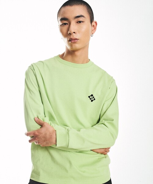 City Ambient Products(シティアンビエントプロダクツ)の「City Ambient Products: スタンダード ロゴ プリント ロングスリーブ Tシャツ(Tシャツ/カットソー・メンズ・ブルー/ライム/ホワイト/ブラック・SMALL/X-LARGE/LARGE/MEDIUM)」の18枚目の写真