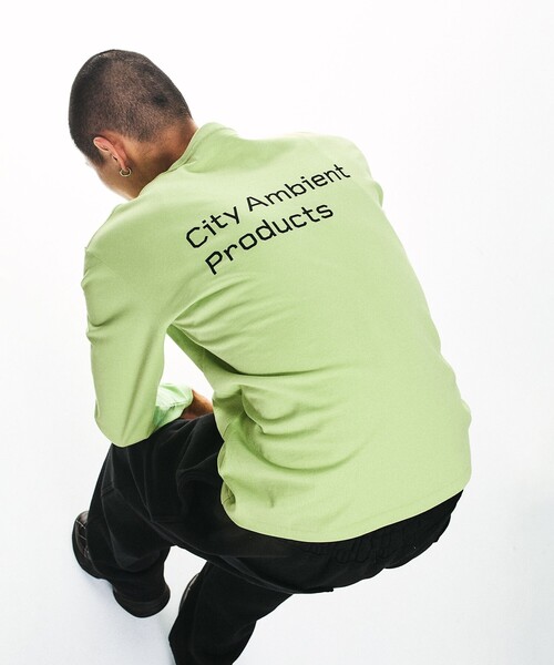 City Ambient Products(シティアンビエントプロダクツ)の「City Ambient Products: スタンダード ロゴ プリント ロングスリーブ Tシャツ(Tシャツ/カットソー・メンズ・ブルー/ライム/ホワイト/ブラック・SMALL/X-LARGE/LARGE/MEDIUM)」の19枚目の写真