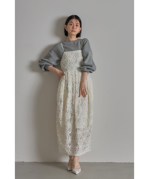 起毛レースキャミワンピース（ワンピース）｜&. NOSTALGIA（アンドドットノスタルジア）