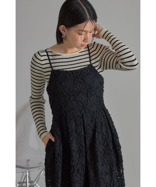 起毛レースキャミワンピース（ワンピース）｜&. NOSTALGIA（アンドドットノスタルジア）