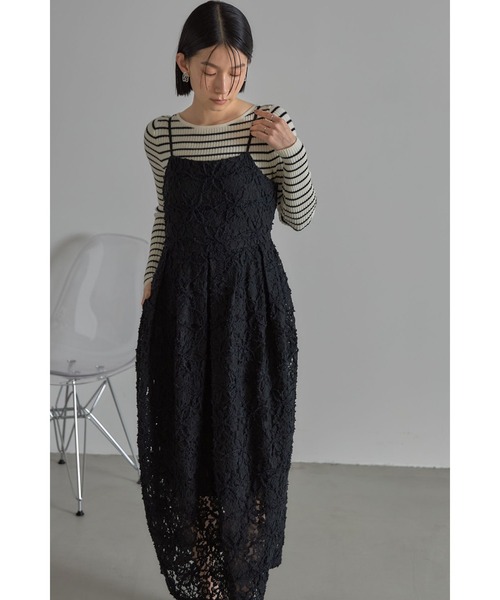 起毛レースキャミワンピース（ワンピース）｜&. NOSTALGIA（アンドドットノスタルジア）