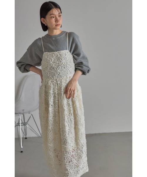 起毛レースキャミワンピース（ワンピース）｜&. NOSTALGIA（アンドドットノスタルジア）