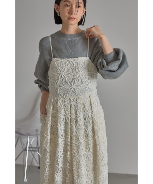 起毛レースキャミワンピース（ワンピース）｜&. NOSTALGIA（アンドドットノスタルジア）