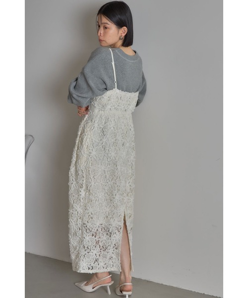 起毛レースキャミワンピース（ワンピース）｜&. NOSTALGIA（アンドドットノスタルジア）