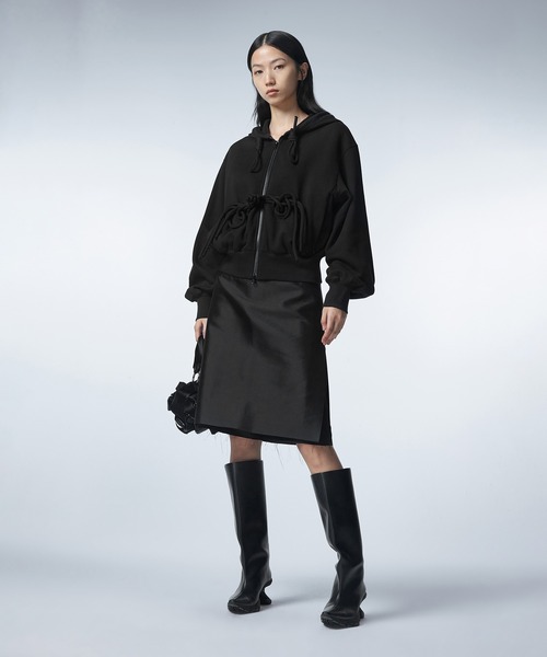 JNBY(ジェーエヌビーワイ)の「【ZOZOTOWN限定】Unique Corded Zip-up Hoodie / ジップアップフーディー(パーカー・レディース・ブラック/ピンク/ブラウン・38/36/40)」の18枚目の写真