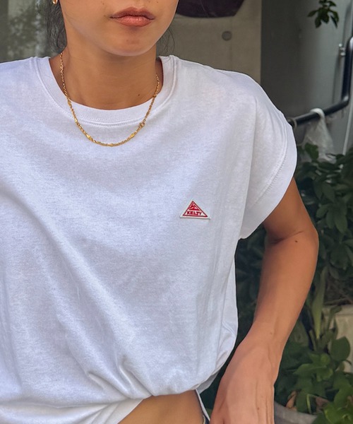 KELTY(ケルティ)の「【KELTY】≪別注≫ French Sleeve Tops(Tシャツ/カットソー・レディース・グレー/ネイビー/ベージュ/チャコールグレー/ホワイト・FREE)」の1枚目の写真