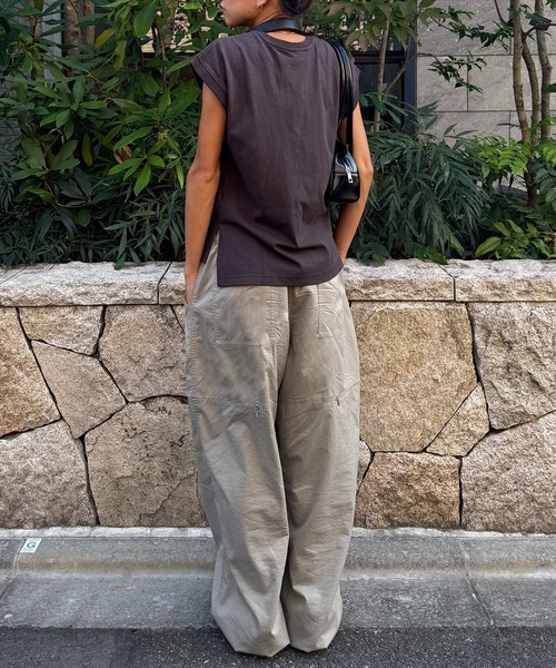 KELTY(ケルティ)の「【KELTY】≪別注≫ French Sleeve Tops(Tシャツ/カットソー・レディース・グレー/ネイビー/ベージュ/チャコールグレー/ホワイト・FREE)」の22枚目の写真