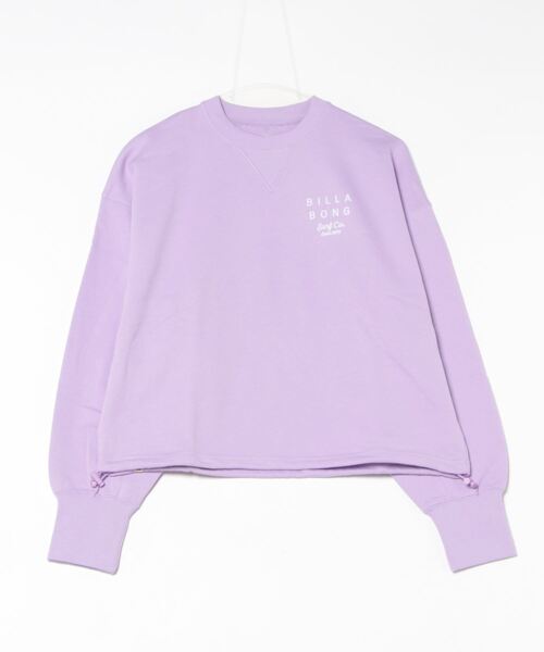 BILLABONG(ビラボン)の「BILLABONG レディース CLEAN LOGO SWEAT CREW トレーナー 【2025年春夏モデル】/ビラボンスウェットトレーナー(スウェット・レディース・ブラック系その他/パープル系その他/アイボリー・LARGE/MEDIUM)」の1枚目の写真