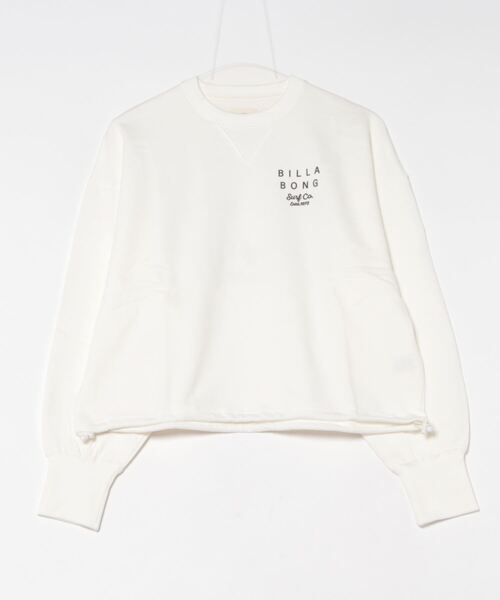 BILLABONG(ビラボン)の「BILLABONG レディース CLEAN LOGO SWEAT CREW トレーナー 【2025年春夏モデル】/ビラボンスウェットトレーナー(スウェット・レディース・ブラック系その他/パープル系その他/アイボリー・LARGE/MEDIUM)」の2枚目の写真