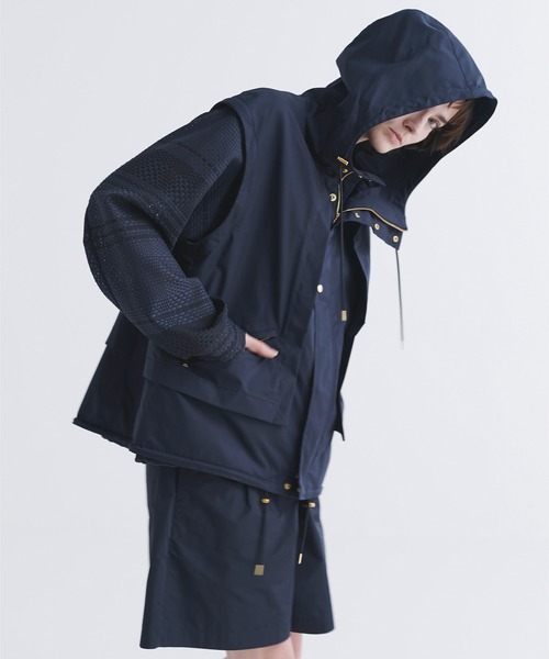セール】High Count Stretch Twill Removable Sleeves Layered