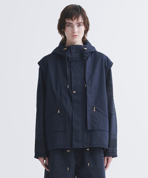 CULLNI クルニ　アウター 50%OFF【CULLNI(クルニ)】Eco Fur & Melton Half Zip Up Short