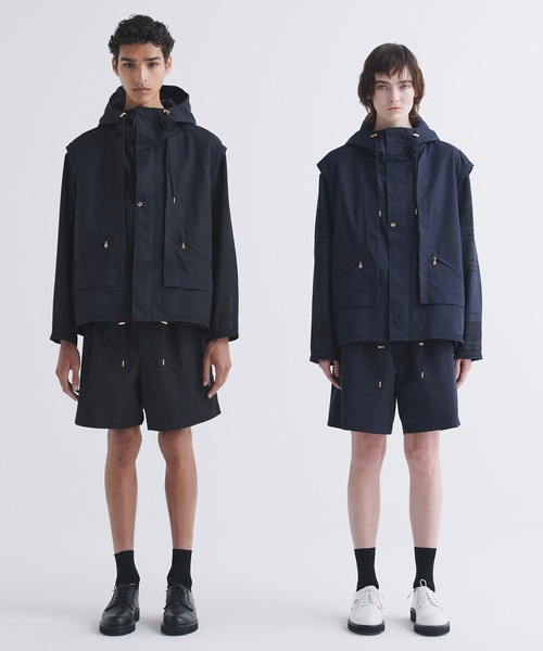 CULLNI クルニ　アウター 50%OFF【CULLNI(クルニ)】Eco Fur & Melton Half Zip Up Short