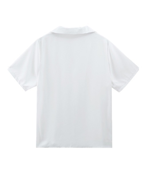 Miniministore(ミニミニストア)の「カラー開襟シャツ レディース 韓国風(Tシャツ/カットソー・レディース・ブラック/ライトイエロー/ブルー/ピンク/マスタード/ホワイト/ラベンダー/ミント・FREE)」の14枚目の写真