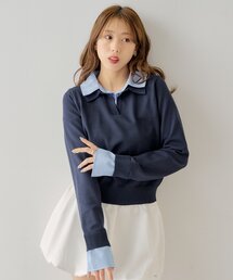Chico | 襟付きポロニット(ニット/セーター)