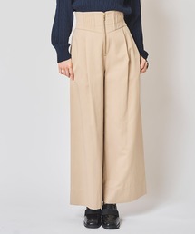 タックデザインチノワイドパンツ