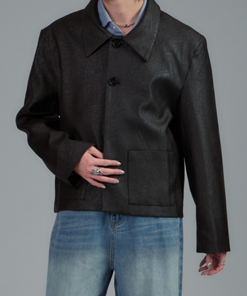 JilLA(ジルア)の「Faux Leather Short Blouson(ブルゾン・レディース・ブラック・FREE)」の11枚目の写真