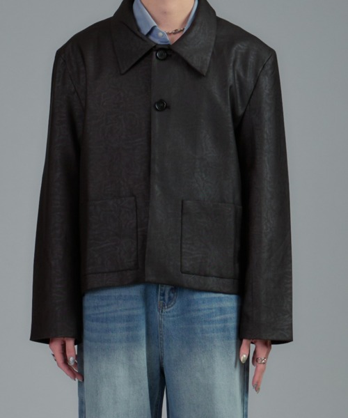 JilLA(ジルア)の「Faux Leather Short Blouson(ブルゾン・レディース・ブラック・FREE)」の12枚目の写真