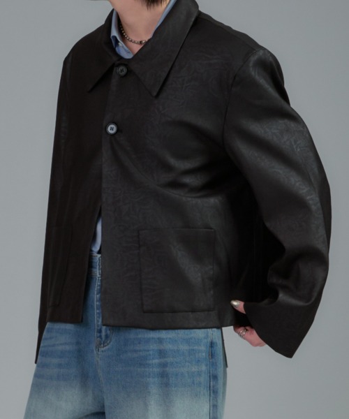 JilLA(ジルア)の「Faux Leather Short Blouson(ブルゾン・レディース・ブラック・FREE)」の13枚目の写真