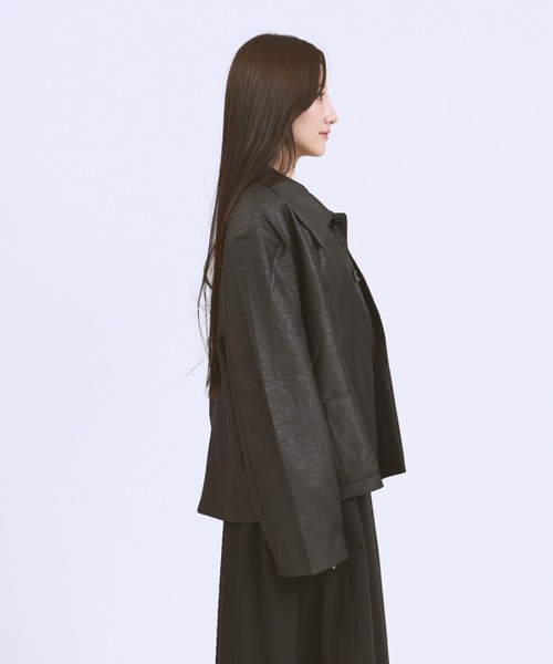 JilLA(ジルア)の「Faux Leather Short Blouson(ブルゾン・レディース・ブラック・FREE)」の22枚目の写真