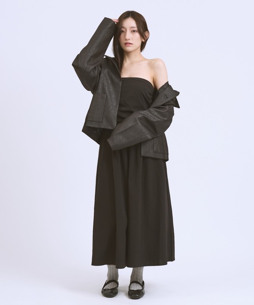JilLA(ジルア)の「Faux Leather Short Blouson(ブルゾン・レディース・ブラック・FREE)」の14枚目の写真