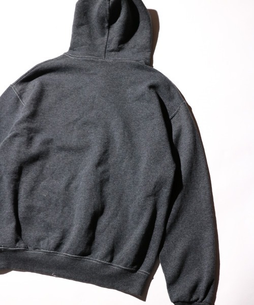 JERZEES（ジャージーズ）の「JERZEES / ジャージーズ GARMENT DYE PULL OVER HOODIE ガーメントダイ プルオーバーパーカー（パーカー・メンズ・オレンジ/ブラウン/ライトグリーン/チャコールグレー/ターコイズブルー/クリーム・MEDIUM/LARGE/X-LARGE）」の13枚目の写真