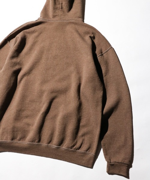 JERZEES（ジャージーズ）の「JERZEES / ジャージーズ GARMENT DYE PULL OVER HOODIE ガーメントダイ プルオーバーパーカー（パーカー・メンズ・オレンジ/ブラウン/ライトグリーン/チャコールグレー/ターコイズブルー/クリーム・MEDIUM/LARGE/X-LARGE）」の19枚目の写真