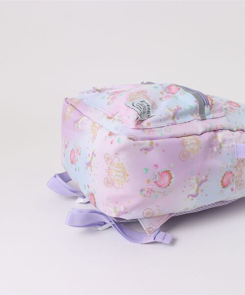 Kids Foret（キッズフォーレ）の「恐竜・ユニコーン総柄撥水機能付きリュック（バックパック/リュック・キッズ・ピンク/ブルー/ベージュ/ラベンダー・M/L/LL）」の6枚目の写真