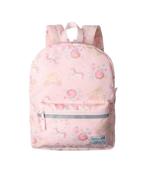 Kids Foret（キッズフォーレ）の「恐竜・ユニコーン総柄撥水機能付きリュック（バックパック/リュック・キッズ・ピンク/ブルー/ベージュ/ラベンダー・M/L/LL）」の8枚目の写真